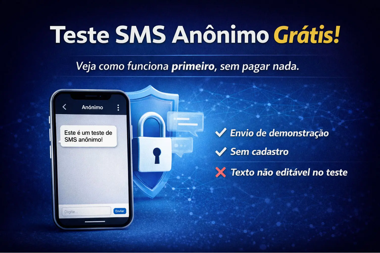 Enviar SMS Anônimo Grátis