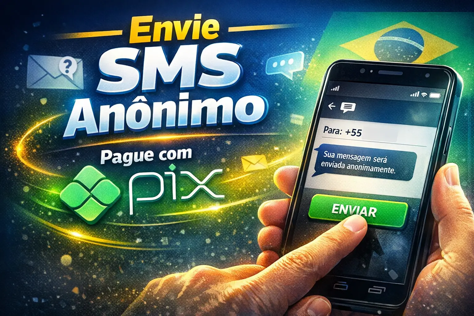 Envio de SMS Anônimo com Pix