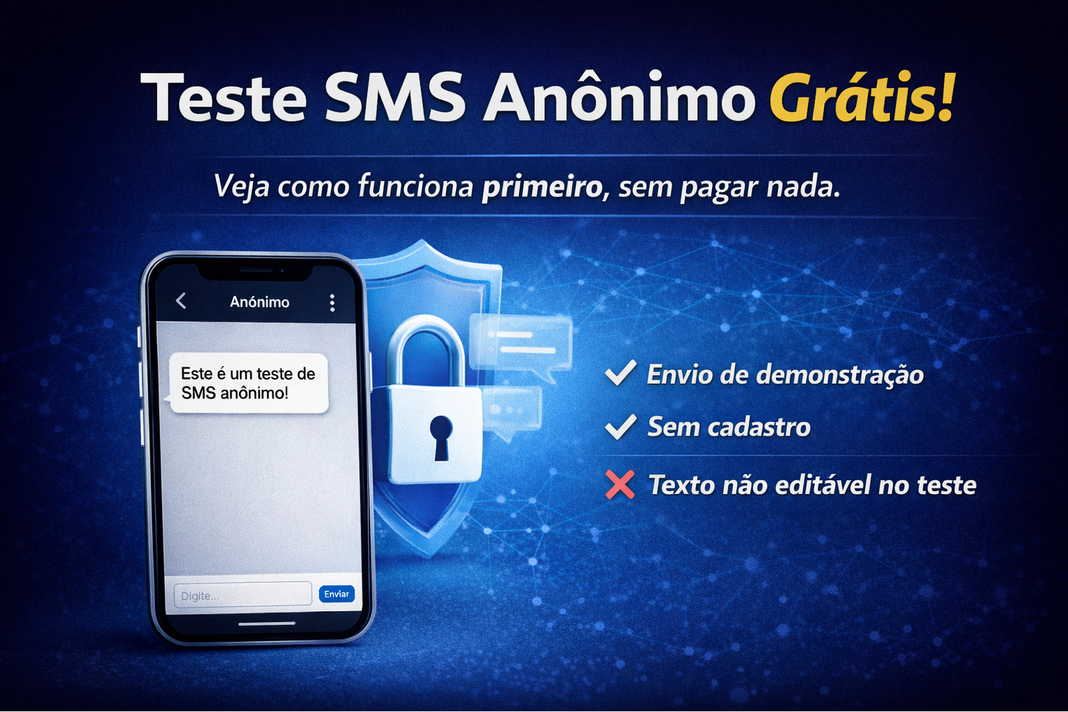 Enviar SMS Anônimo Grátis